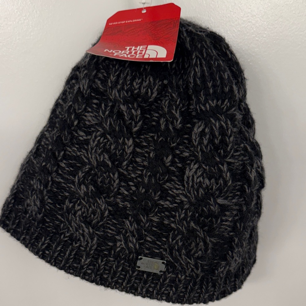 The North Face Charcoal Cable Knit Beanie